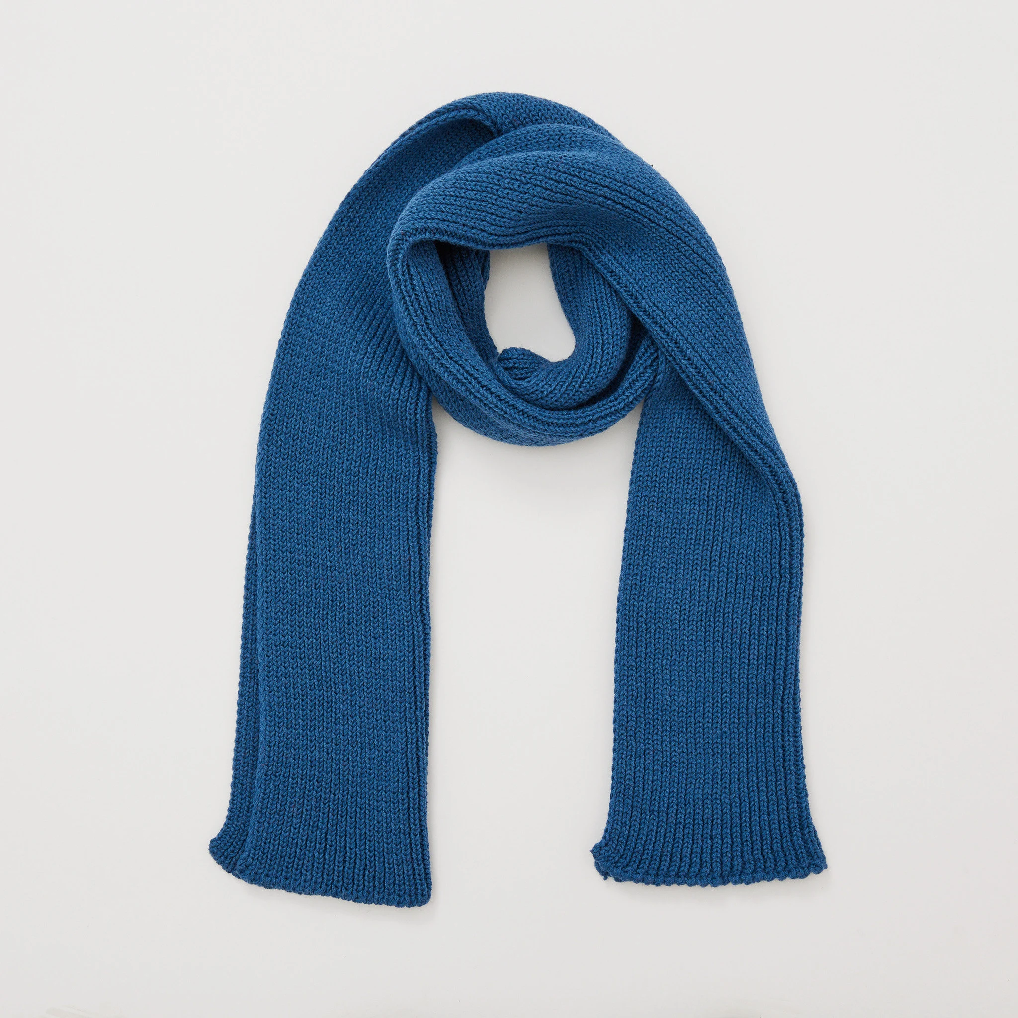 Irish Merino Wool Classic Rib Scarf