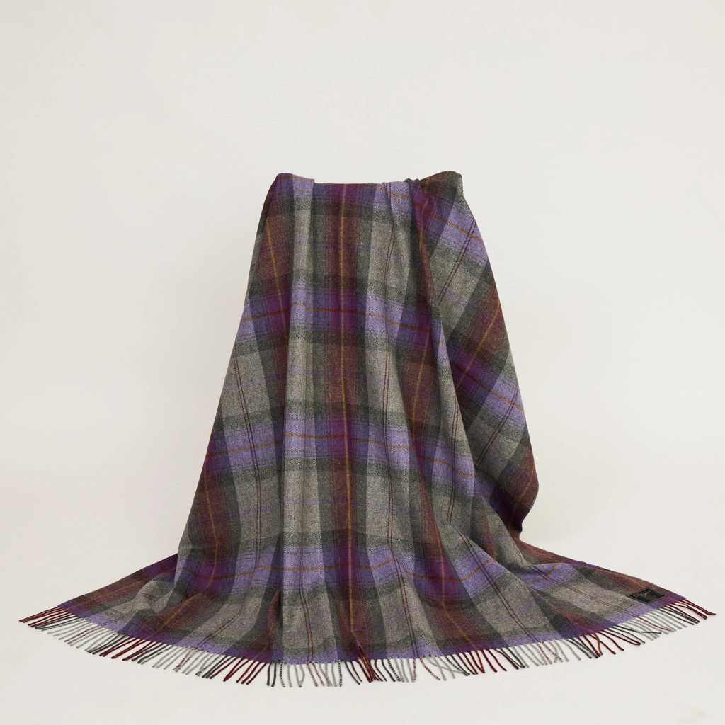 Donegal Purple Charcoal Plaid