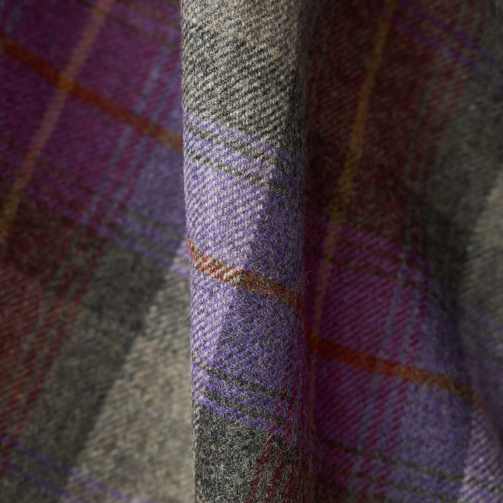 Donegal Purple Charcoal Plaid