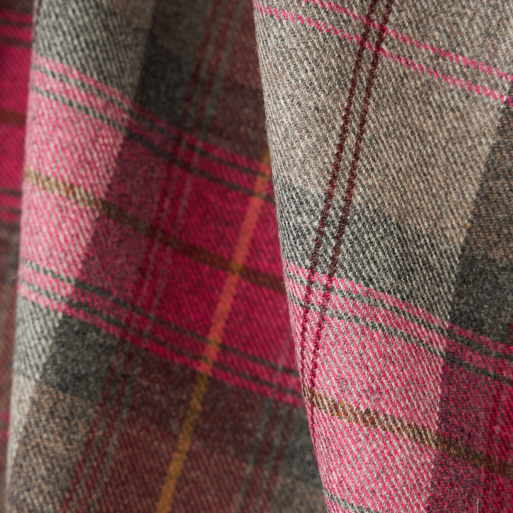 Donegal Pink Grey Plaid